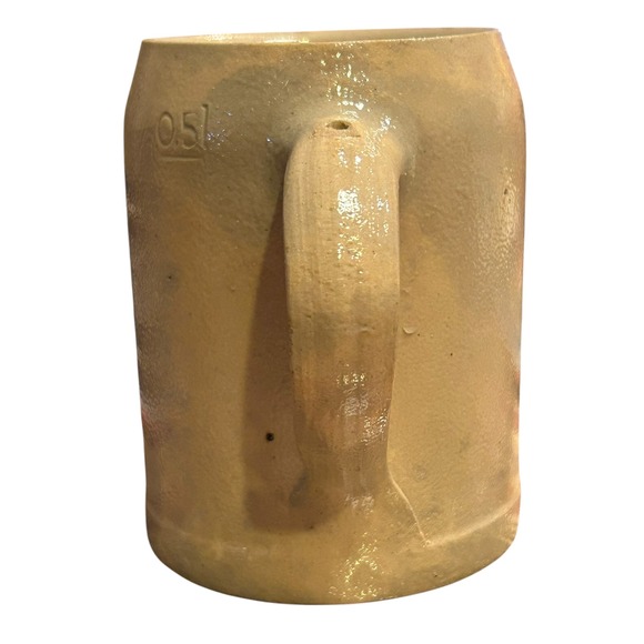 Vintage Henninger Brau Stoneware Beer Stein Frankfurt 0.5L Germany circa 1950's - Picture 4 of 7